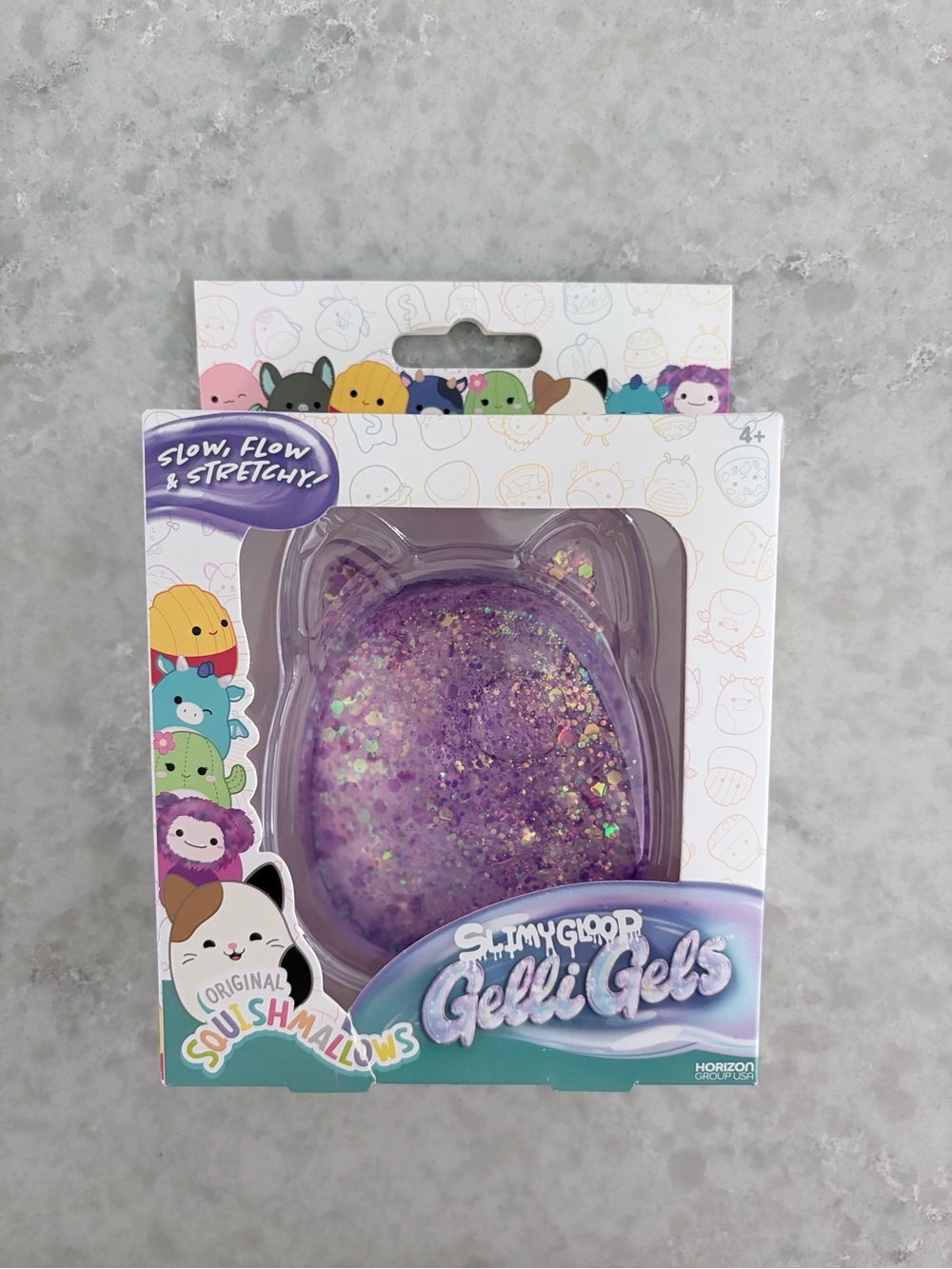 Squishmallows Gelli Gels Slimy Gloop Kids Sensory Fidget Toy - Purple